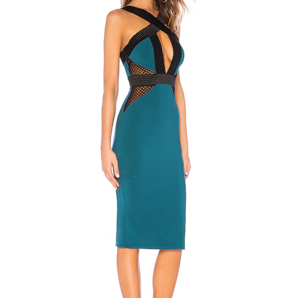 Michael Costello - Teal Dress - Medium - Picture 2 of 11